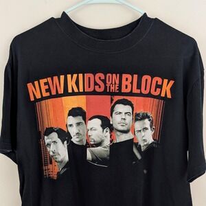 New Kids On The Block NKOTB Tour 2008 Black T-Shirt Size L